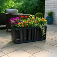 Grapevine Delbrook Recycled Wood & Wicker Planter