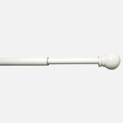 Swing Arm Ball Finial Curtain Rod, Set of 2
