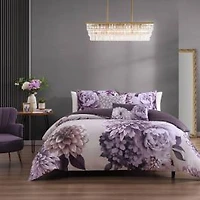 Plum Petal Duvet Cover Set