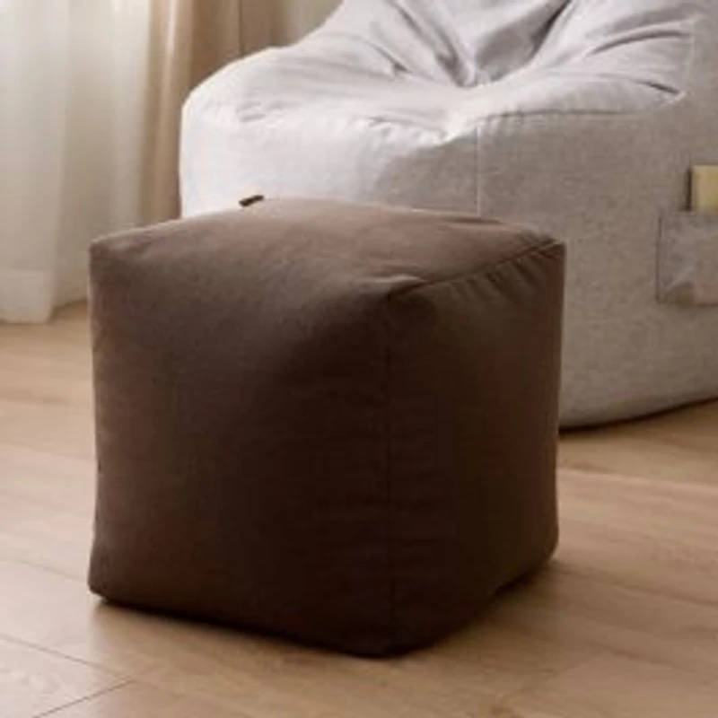 Sepia Ottoman and Footrest, Square