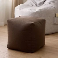Sepia Ottoman and Footrest, Square