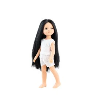 Paola Reina Las Amigas doll in pajamas - Paola with long hair