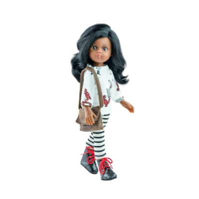 Paola Reina Las Amigas doll - Nora long-sleeved sweater and striped pants