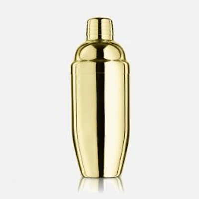 Double-Wall Cocktail Shaker Brass by Final Touch