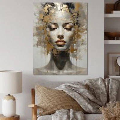 Meditating Woman – Peaceful Mind and Spirit Abstract