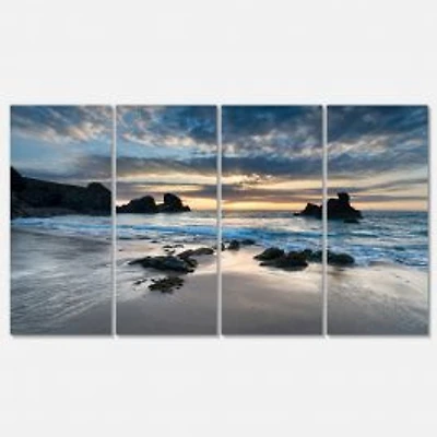 Beautiful Porthcothan Bay Canvas Wall Art Print