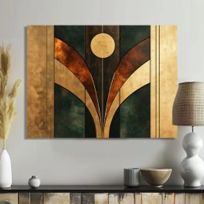 Walnut Geometry V – Abstract Minimal Composition