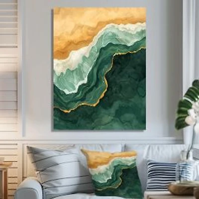 Emerald Coastline – Aerial Seaside Landscape II