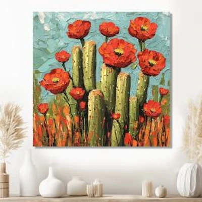 Desert Blooms – Cactus in Golden Sunlight