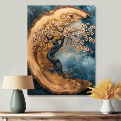Golden Cherry Blossoms – Ephemeral Garden of Spring