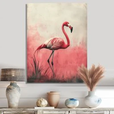 Flamingo Reflections – Tropical Pink Water Serenity