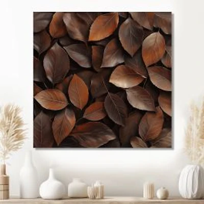 Sable Leaves – Earthy Brown Nature Abstraction