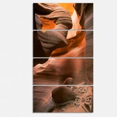 Lower Antelope Slot Canyon in Reflected Sunlight Canvas Wall Art