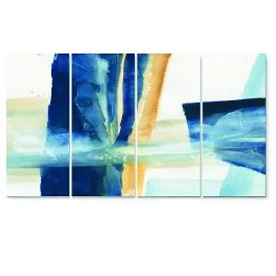 Indigo Panel IV Canvas Wall Art
