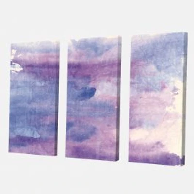 Watercolor Purple Haze II Canvas Wall Art