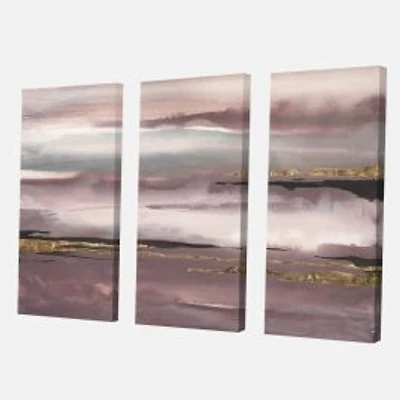 Purple Glam Storm IV Canvas Wall Art