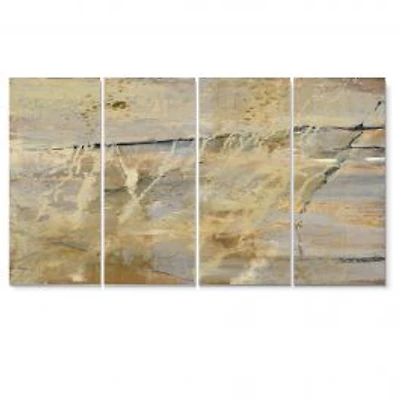 Geometric Cream Block II Canvas Wall Art