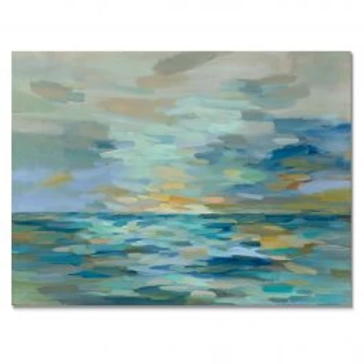 Pastel Blue Sea Canvas Wall Art