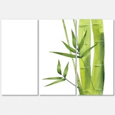 Bamboo Branches in The Forest V Canvas Wall Art