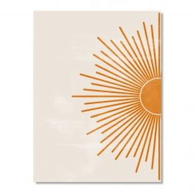 Orange Sun Print I Canvas Wall Art Print