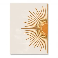Orange Sun Print I Canvas Wall Art Print
