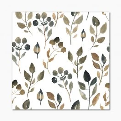 Illustration of Brown Simple Leaves
