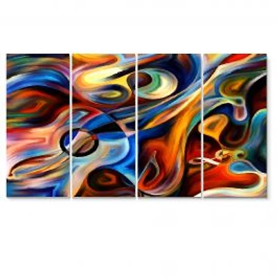 Music and Rhythm 4 panelCanvas Art Print