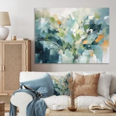 Blue Botanical Garden – Elegant Nature-Inspired Abstract
