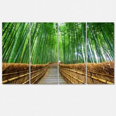 Path to Bamboo Forest Canvas Wall Art