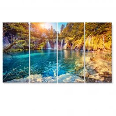 Turquoise Water and Sunny Beams Canvas Print