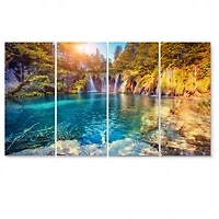 Turquoise Water and Sunny Beams Canvas Print