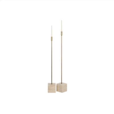 Chambers Floor Candle Holders, Set of 2
