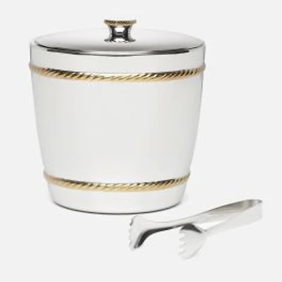 Reed & Barton Roseland Ice Bucket With Tongs