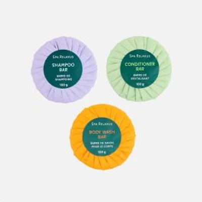Shampoo, Conditioner and Body Wash Bar Trio - Tea Tree and Eucalyptus