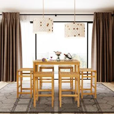 Rectangular Indoor and Outdoor Bar Height Table, For Garden