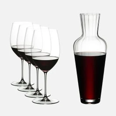 Riedel Veritas Verres à vin et carafe Mosel, ensemble de 5