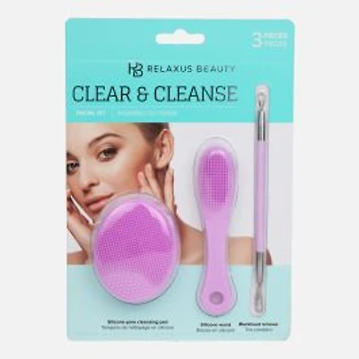 Relaxus Beauty Clear & Cleanse Facial Kit