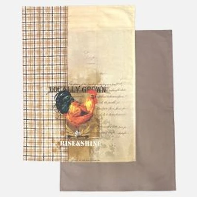 Rise & Shine Tea Towel, Set of 2