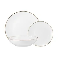 Maxwell & Williams White Gold 12-Piece Coupe Dinner Set
