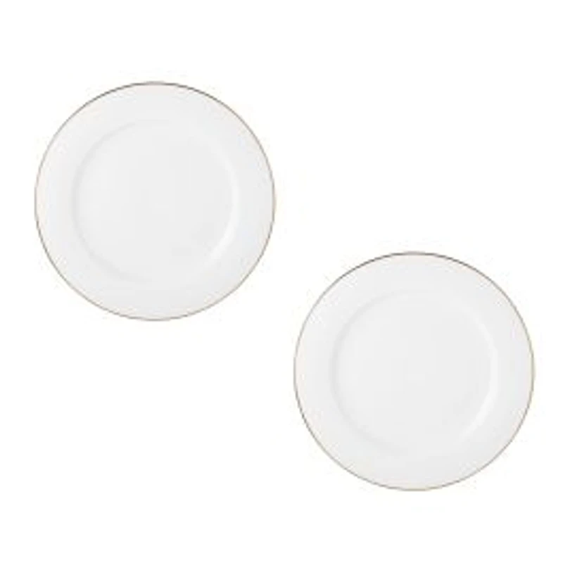 Maxwell & Williams Set of 2 White Gold Charger Plates - 30.5cm