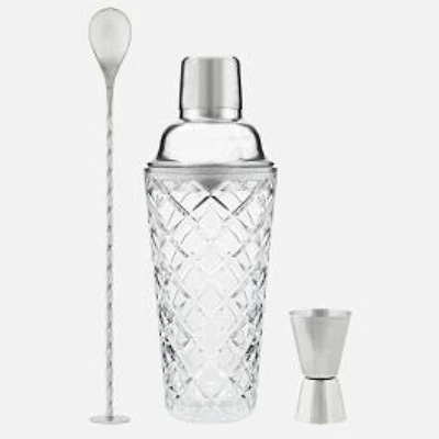 Glass Cocktail Shaker Set