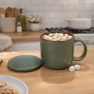 S&Co Stoneware Mug with Lid - Assorted