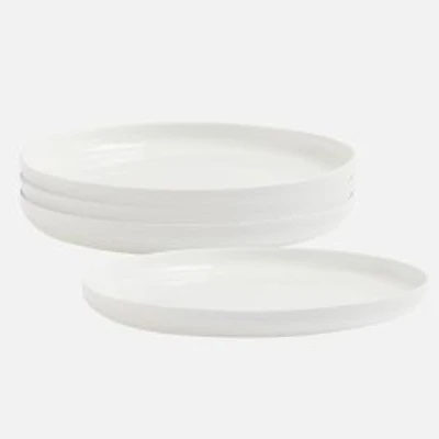 S&Co Oslo Opal Glass Dinner Plates, Set of 4