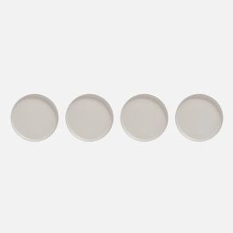 S&Co Gaia Dinner Plates, Set of 4 - Off-white