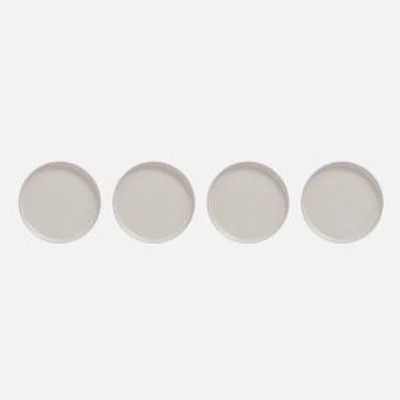 S&Co Gaia Dinner Plates, Set of 4 - Off-white