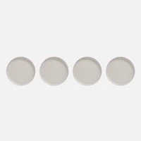 S&Co Gaia Dinner Plates, Set of 4 - Off-white