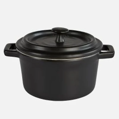 Vintage Round Cocotte, 320 ml - Matte Black