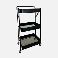 Sandy 3-tier Foldable cart - Black