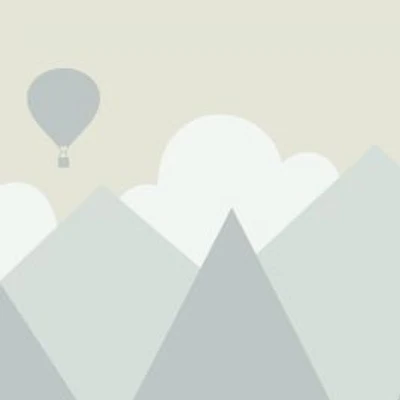 Scandinavian Mountains Illustration Wallpaper Mural