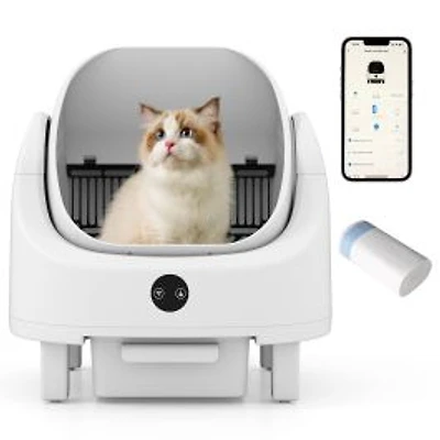 Self-Cleaning Open-Top Cat Litter Box